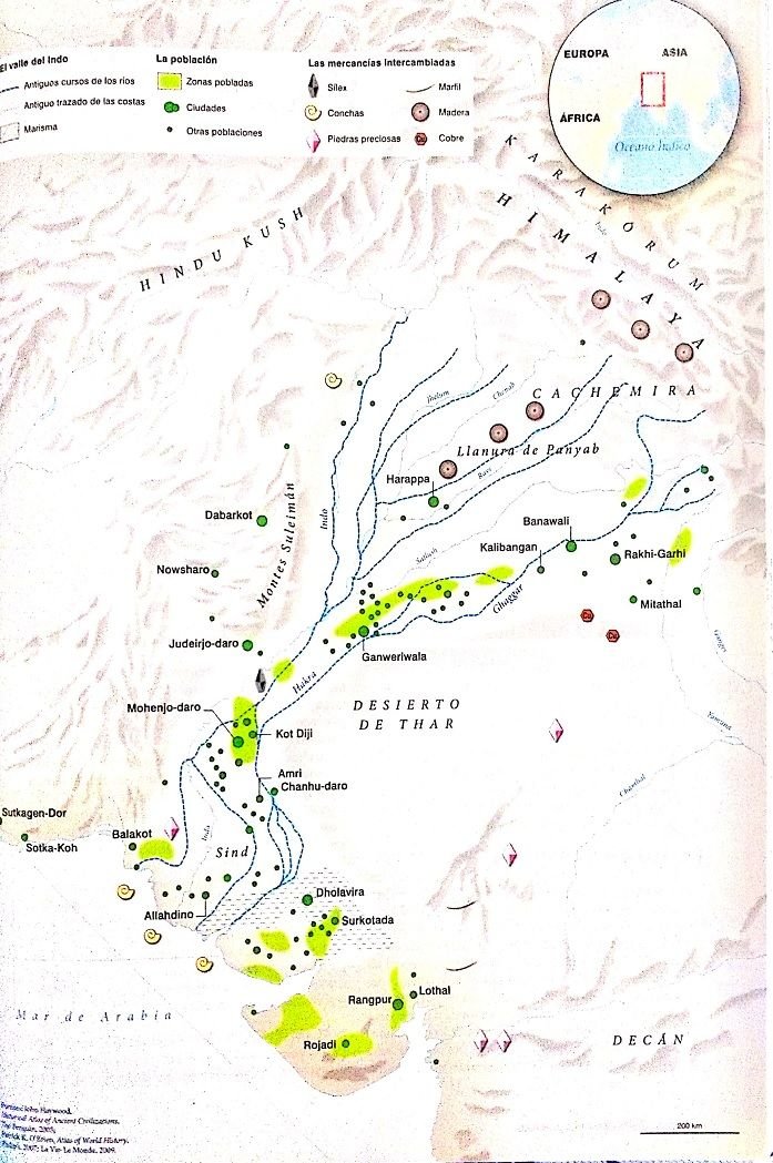 Cultura del valle del Indo. Geografía